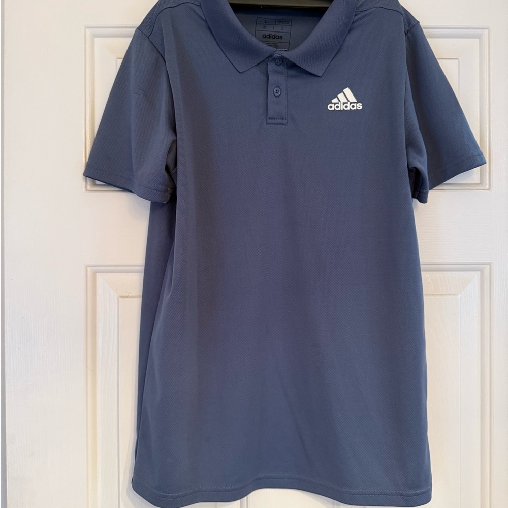 Adidas Golf Blue Polo Shirt